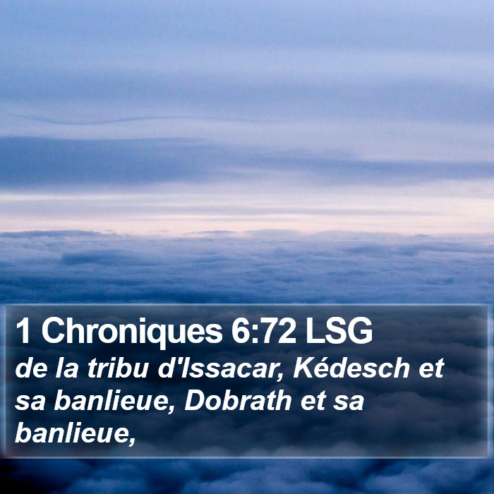 1 Chroniques 6:72 LSG Bible Study