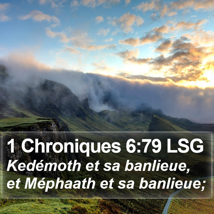 1 Chroniques 6:79 LSG Bible Study