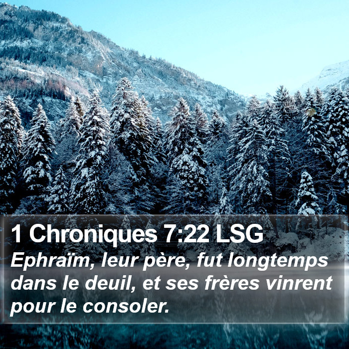 1 Chroniques 7:22 LSG Bible Study