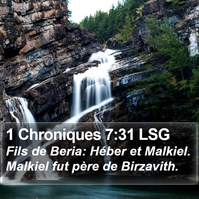 1 Chroniques 7:31 LSG Bible Study