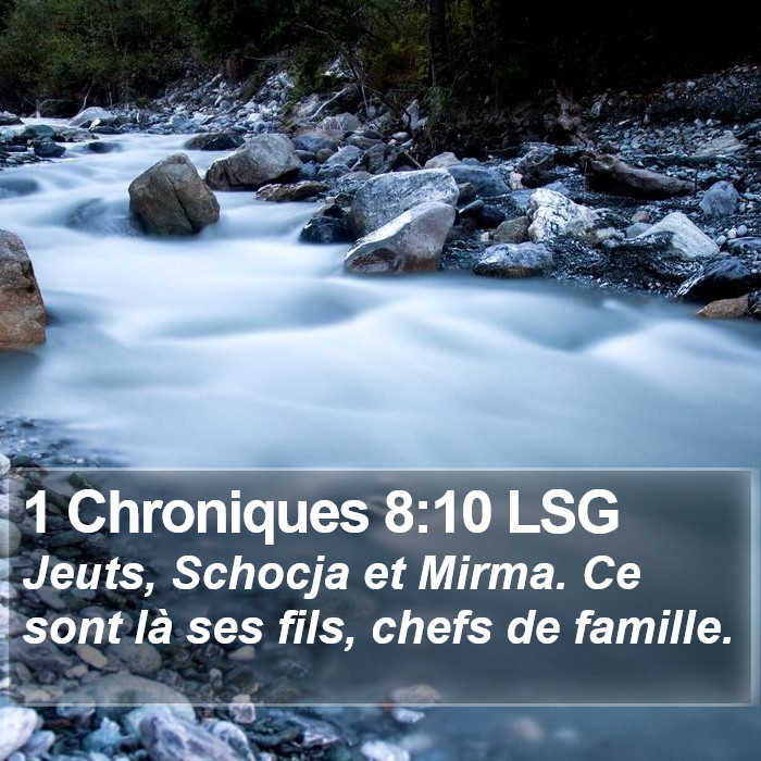 1 Chroniques 8:10 LSG Bible Study