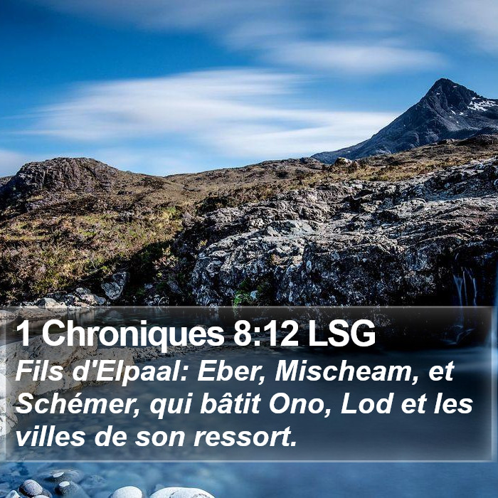 1 Chroniques 8:12 LSG Bible Study