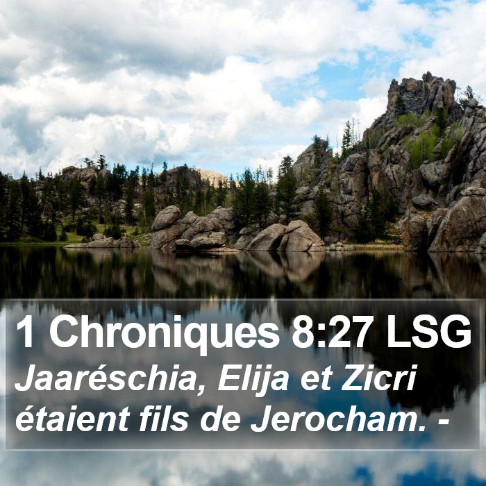 1 Chroniques 8:27 LSG Bible Study