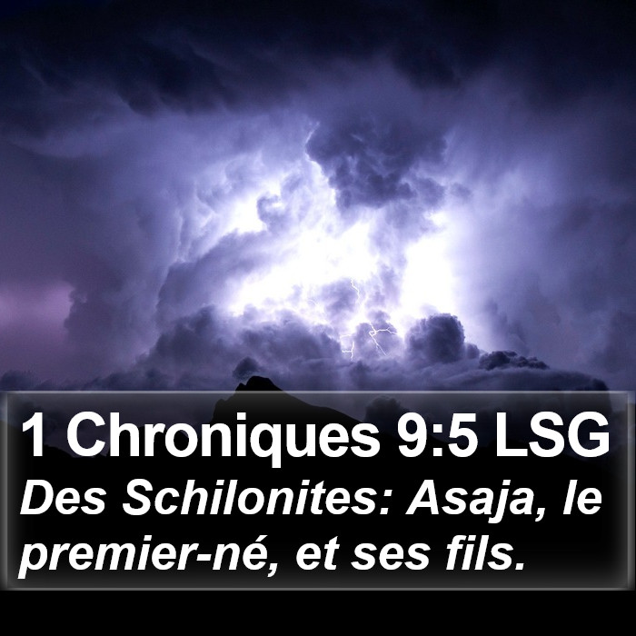 1 Chroniques 9:5 LSG Bible Study