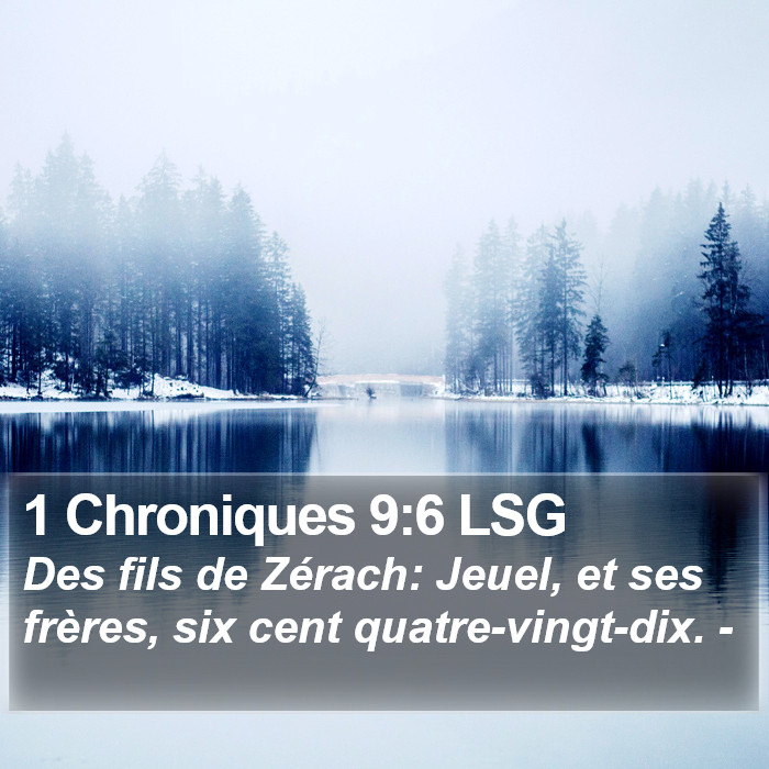 1 Chroniques 9:6 LSG Bible Study