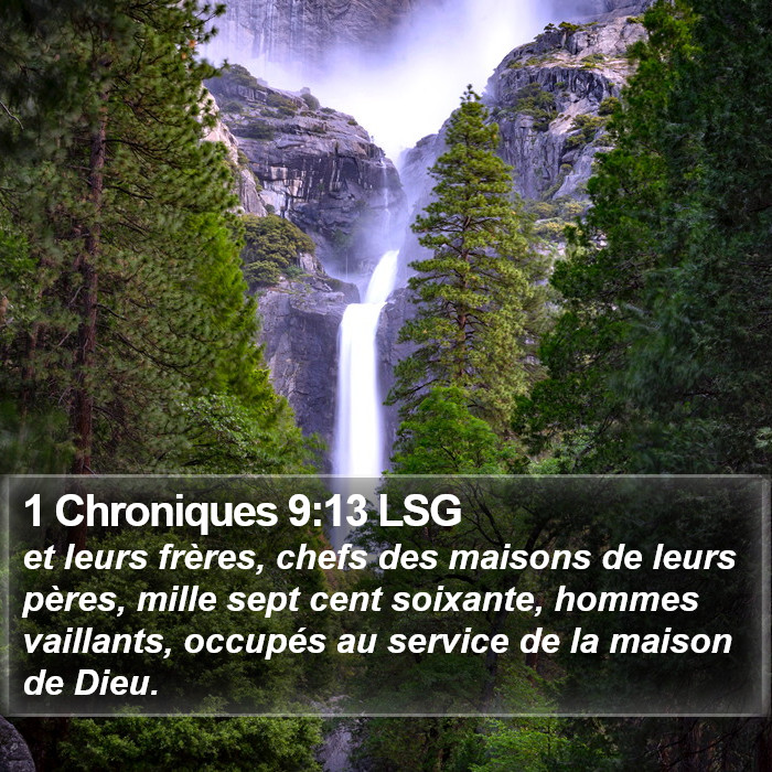 1 Chroniques 9:13 LSG Bible Study