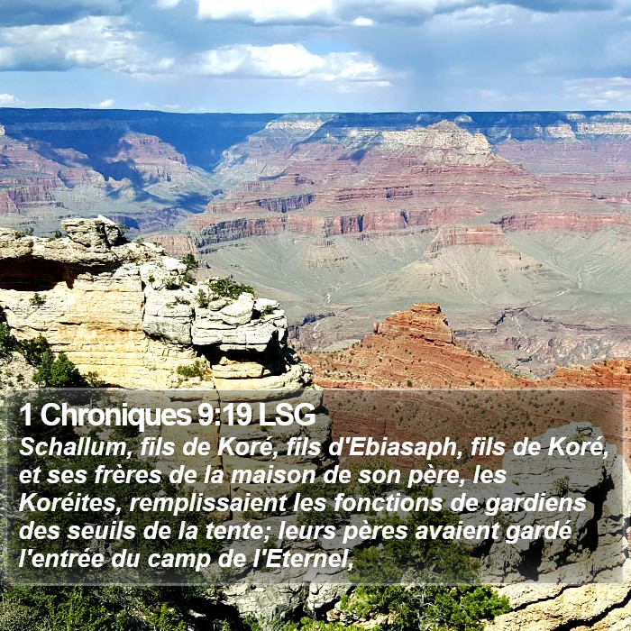 1 Chroniques 9:19 LSG Bible Study