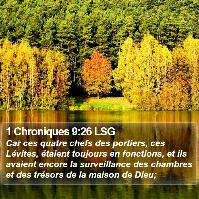 1 Chroniques 9:26 LSG Bible Study