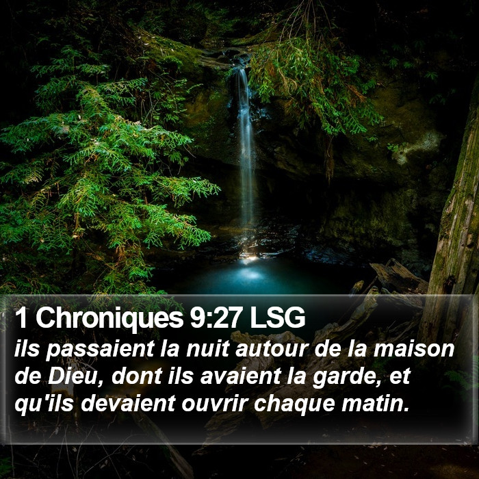 1 Chroniques 9:27 LSG Bible Study