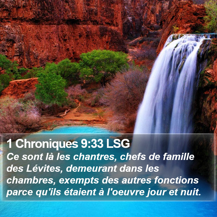 1 Chroniques 9:33 LSG Bible Study