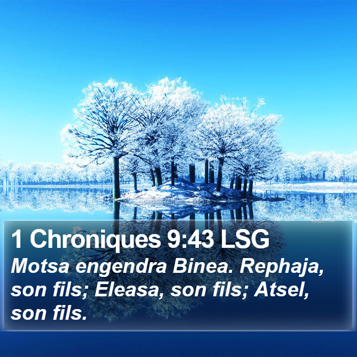 1 Chroniques 9:43 LSG Bible Study