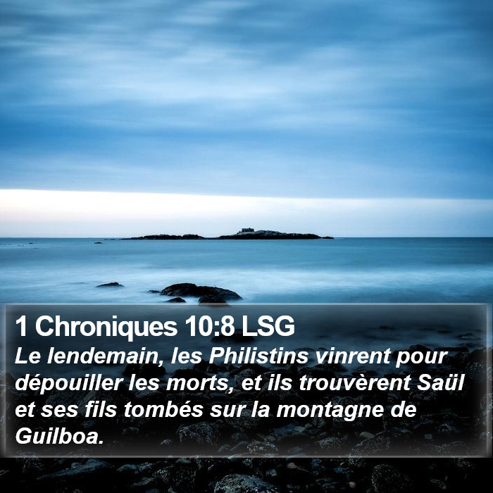 1 Chroniques 10:8 LSG Bible Study