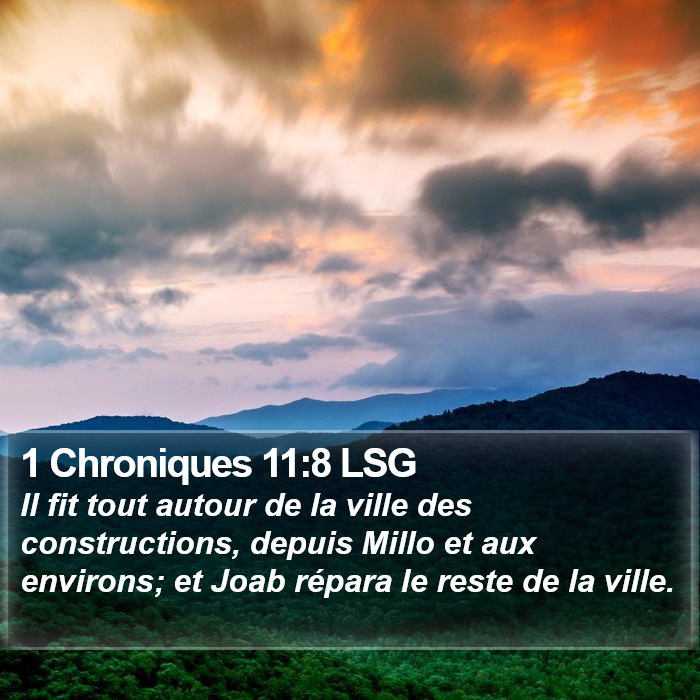 1 Chroniques 11:8 LSG Bible Study