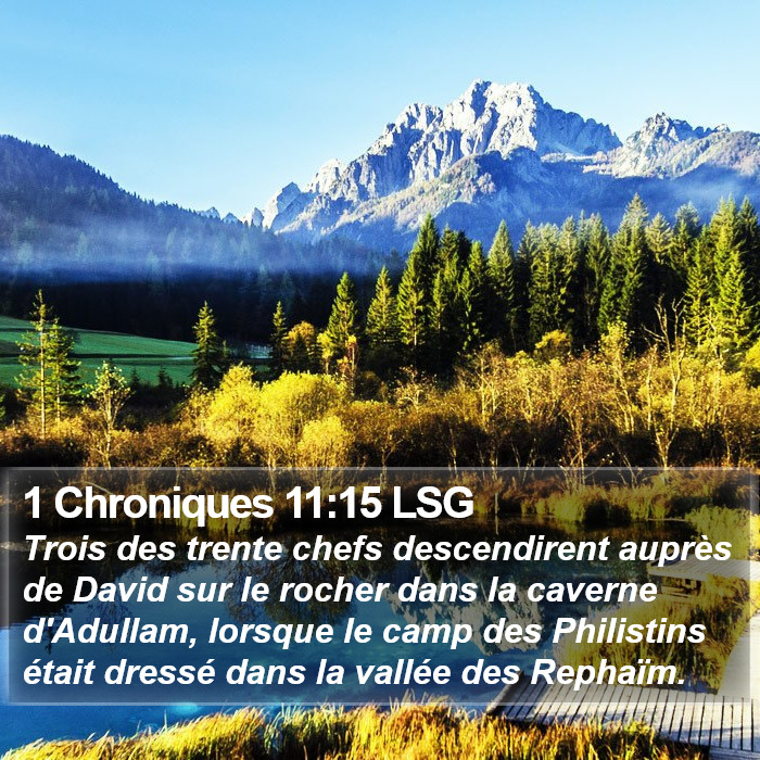 1 Chroniques 11:15 LSG Bible Study