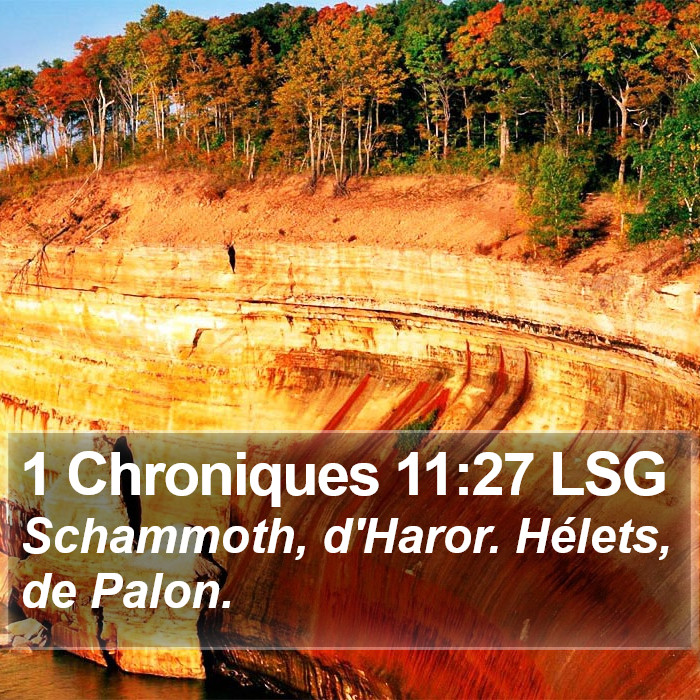 1 Chroniques 11:27 LSG Bible Study