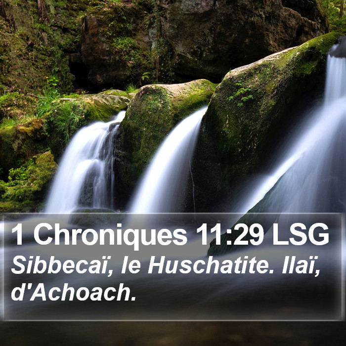 1 Chroniques 11:29 LSG Bible Study
