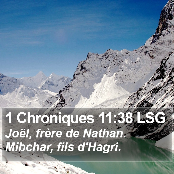 1 Chroniques 11:38 LSG Bible Study