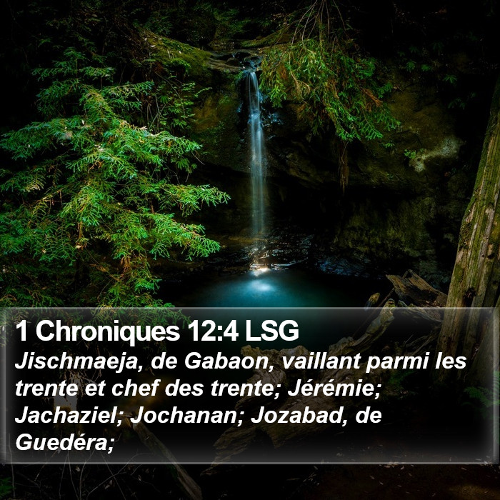 1 Chroniques 12:4 LSG Bible Study