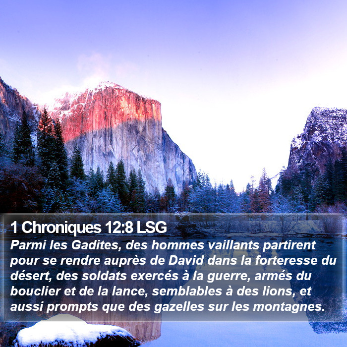 1 Chroniques 12:8 LSG Bible Study