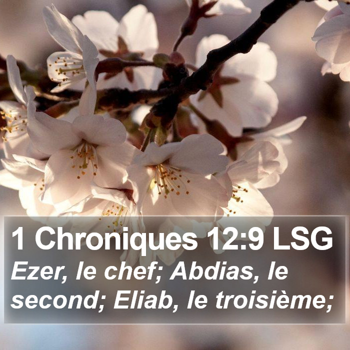 1 Chroniques 12:9 LSG Bible Study