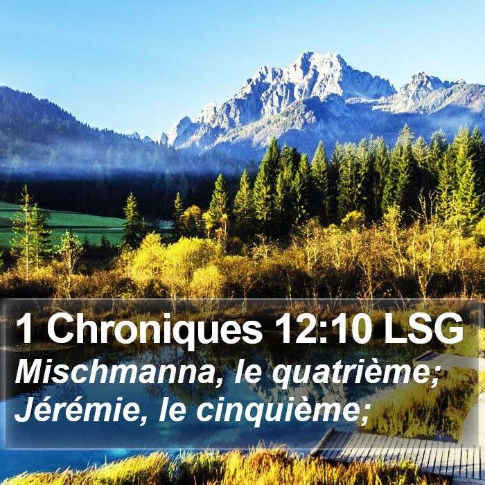 1 Chroniques 12:10 LSG Bible Study