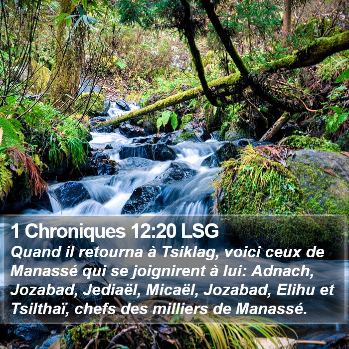 1 Chroniques 12:20 LSG Bible Study