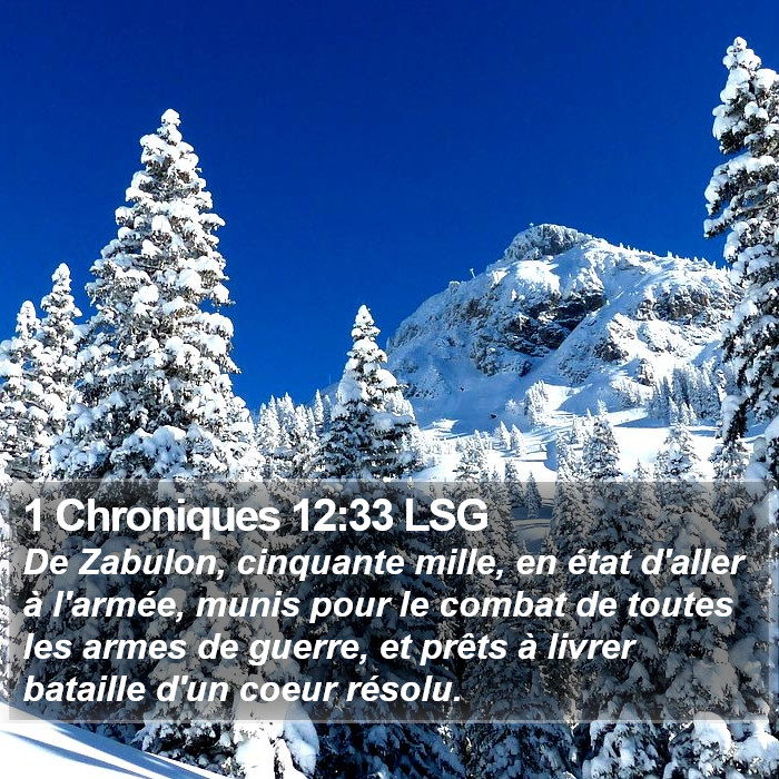 1 Chroniques 12:33 LSG Bible Study