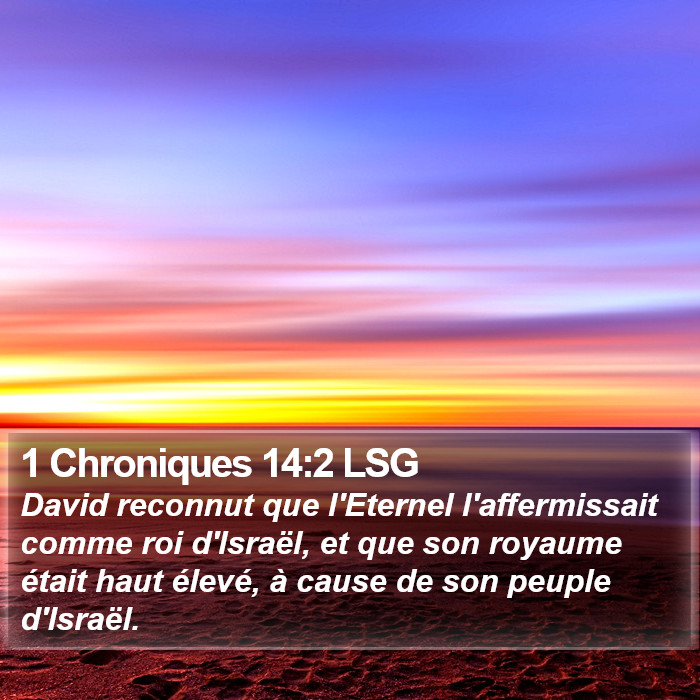 1 Chroniques 14:2 LSG Bible Study