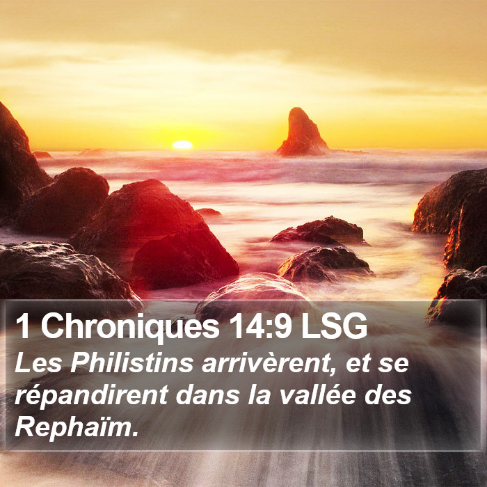 1 Chroniques 14:9 LSG Bible Study