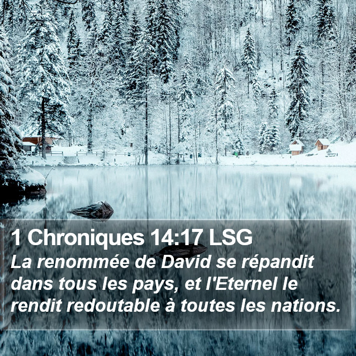 1 Chroniques 14:17 LSG Bible Study