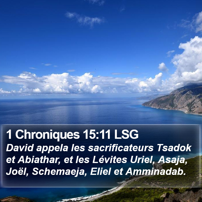 1 Chroniques 15:11 LSG Bible Study