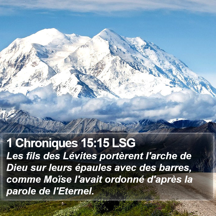 1 Chroniques 15:15 LSG Bible Study