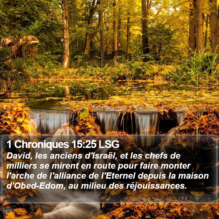 1 Chroniques 15:25 LSG Bible Study