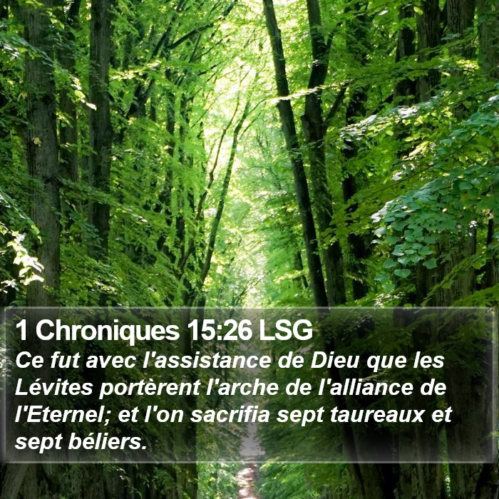 1 Chroniques 15:26 LSG Bible Study