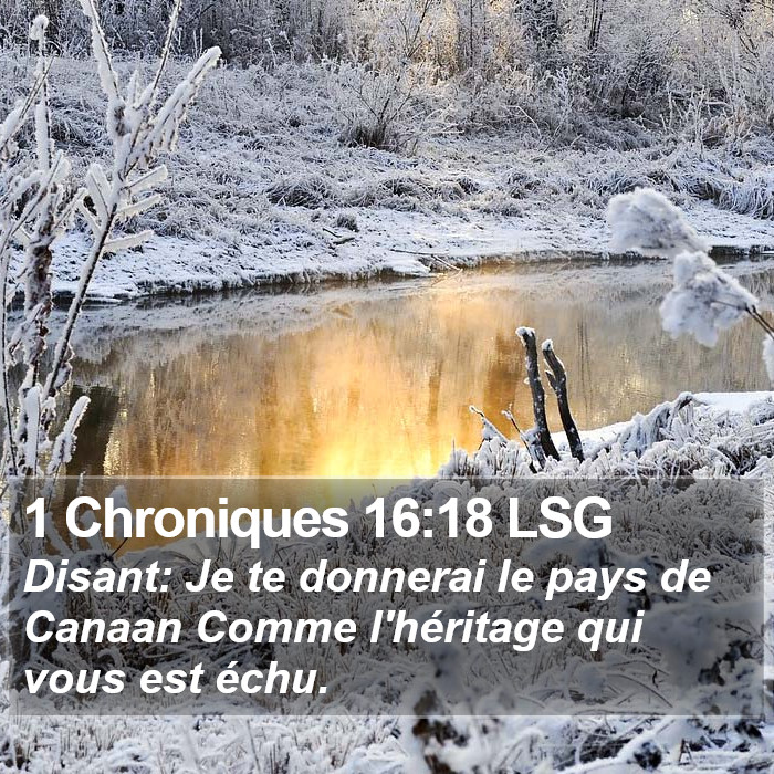 1 Chroniques 16:18 LSG Bible Study