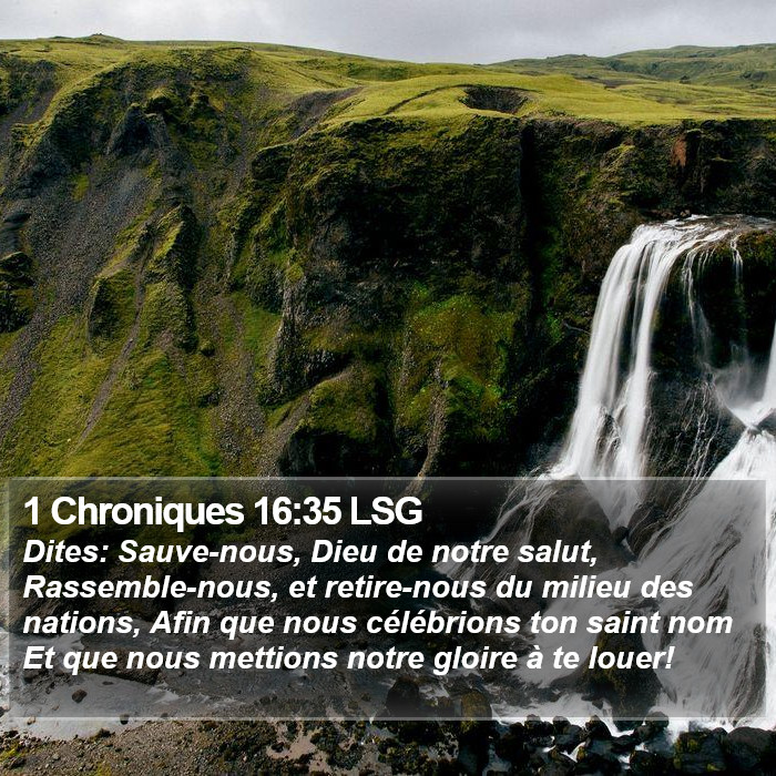 1 Chroniques 16:35 LSG Bible Study