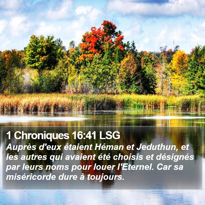 1 Chroniques 16:41 LSG Bible Study
