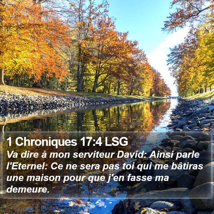 1 Chroniques 17:4 LSG Bible Study