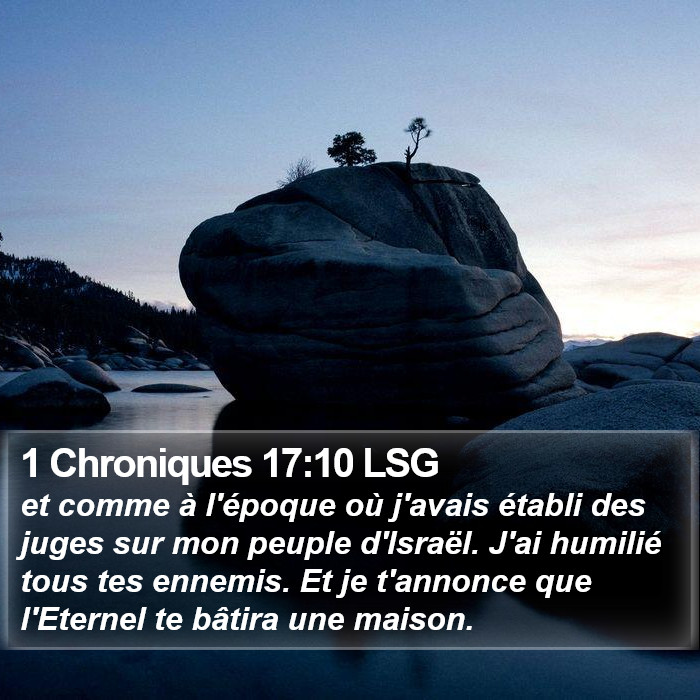 1 Chroniques 17:10 LSG Bible Study