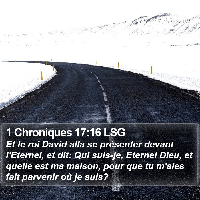 1 Chroniques 17:16 LSG Bible Study