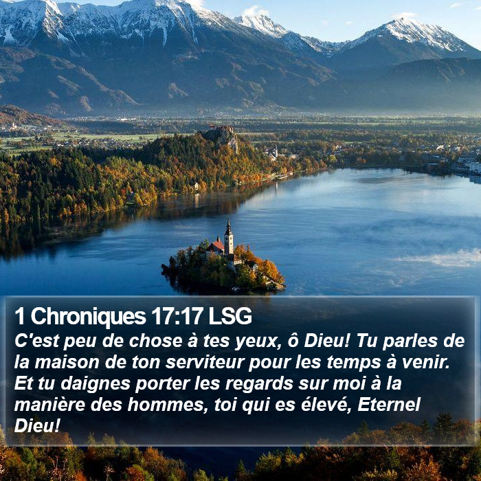 1 Chroniques 17:17 LSG Bible Study