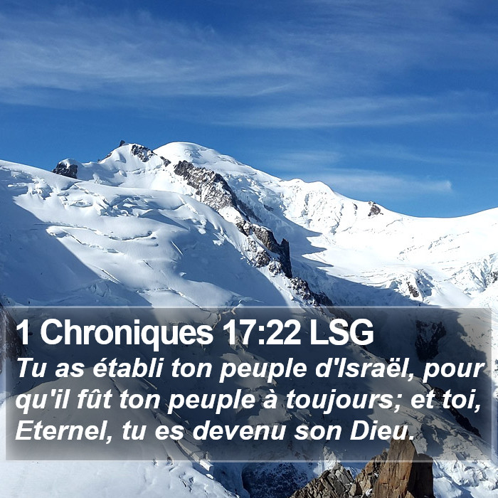 1 Chroniques 17:22 LSG Bible Study