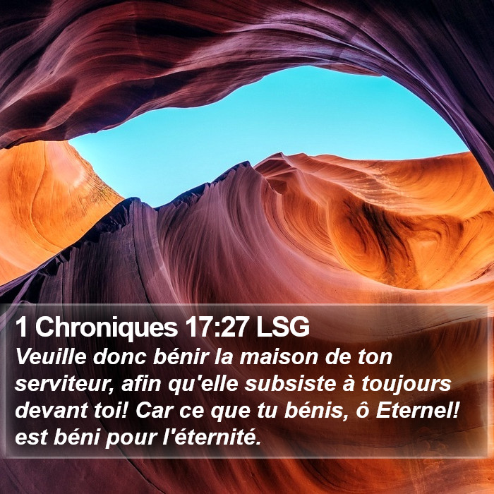 1 Chroniques 17:27 LSG Bible Study
