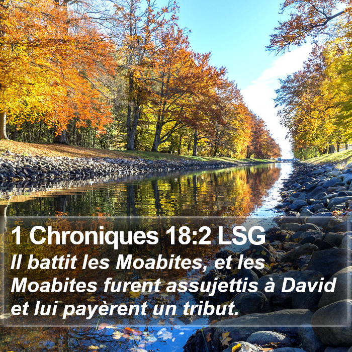 1 Chroniques 18:2 LSG Bible Study