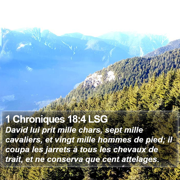 1 Chroniques 18:4 LSG Bible Study