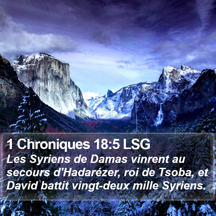 1 Chroniques 18:5 LSG Bible Study