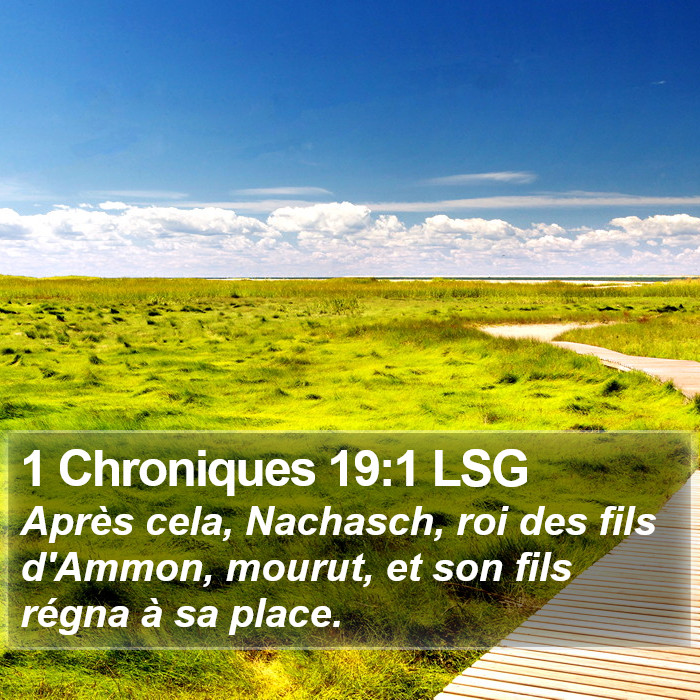 1 Chroniques 19:1 LSG Bible Study