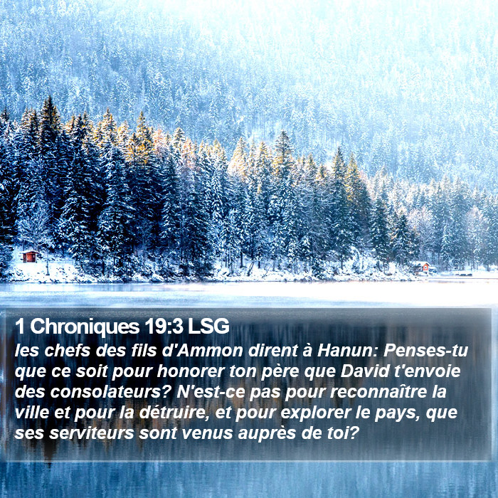 1 Chroniques 19:3 LSG Bible Study