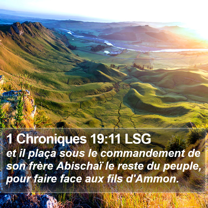 1 Chroniques 19:11 LSG Bible Study