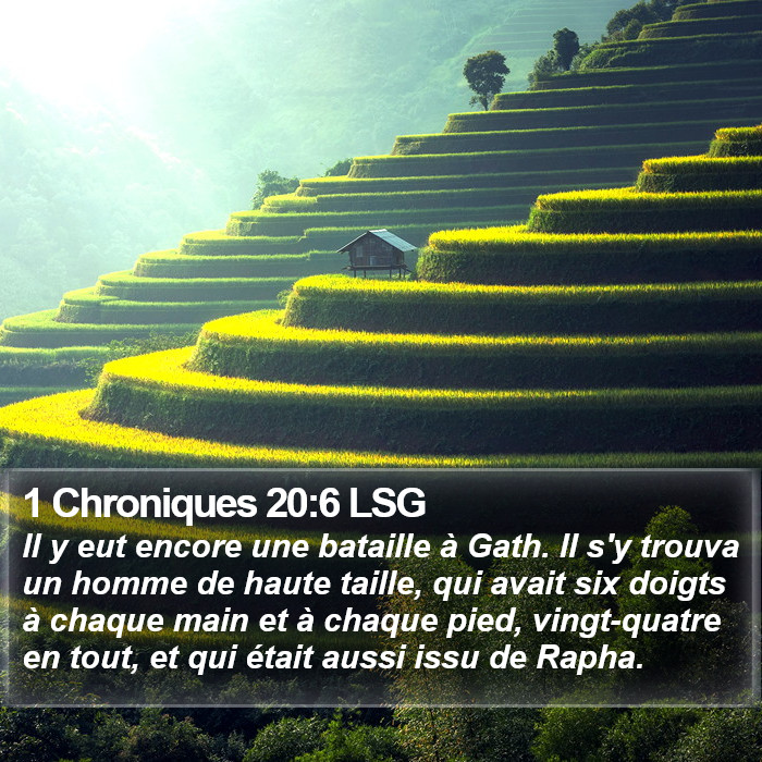 1 Chroniques 20:6 LSG Bible Study